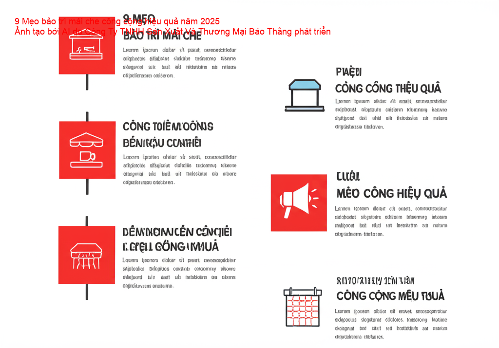 9 Mẹo bảo trì mái che công cộng hiệu quả năm 2025