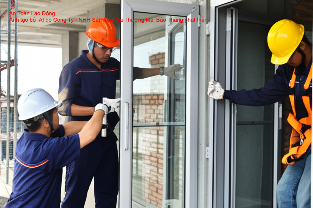 An toàn lao động khi lắp đặt cửa nhôm kính