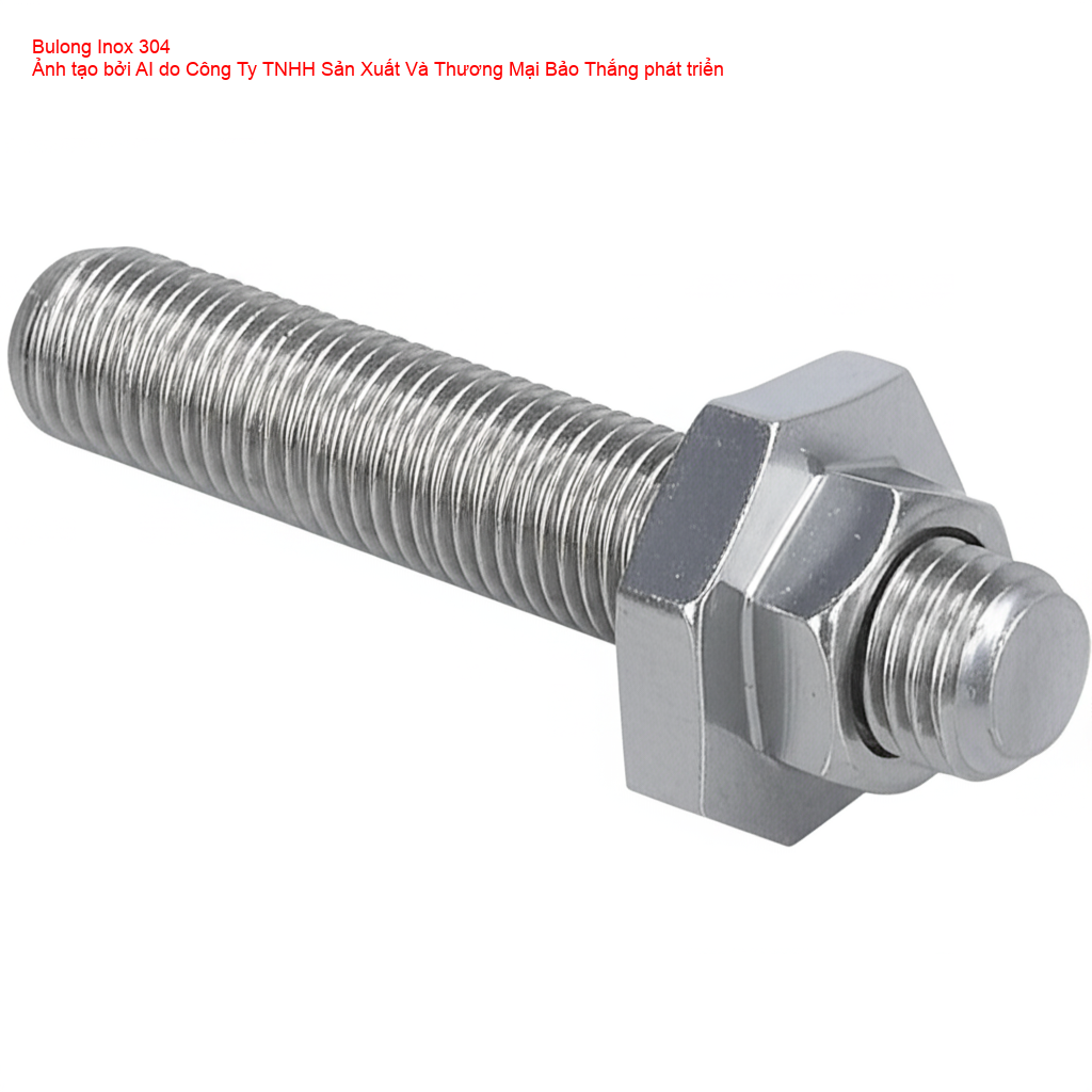 Bulong inox 304 cho hệ thống solar áp mái, chống gỉ sét.