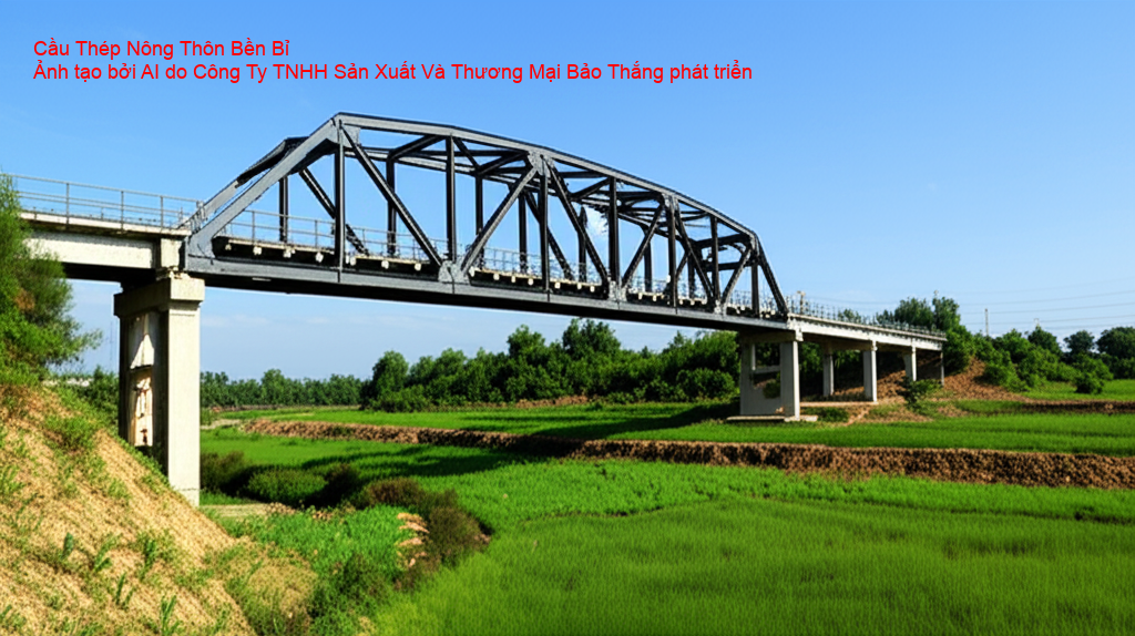 Cầu thép nông thôn với độ bền vượt trội