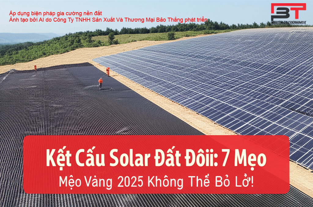 Sử dụng lưới địa kỹ thuật để gia cường nền đất yếu