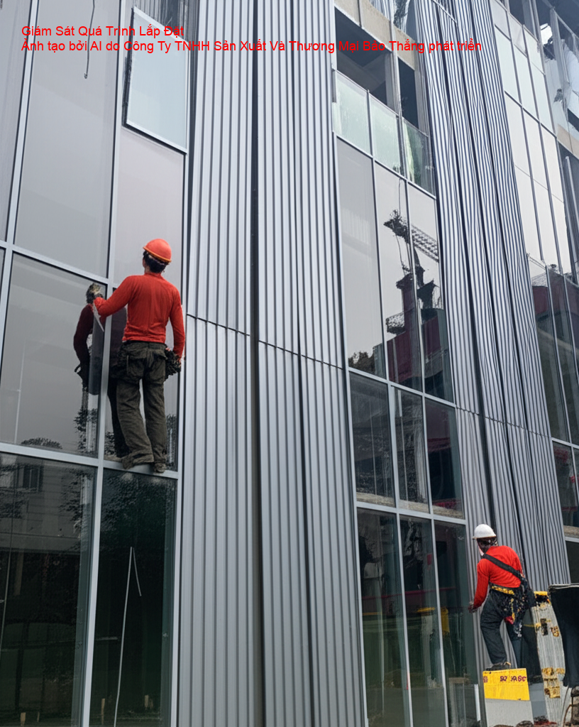 Giám sát quá trình lắp đặt nhôm kính tại công trình