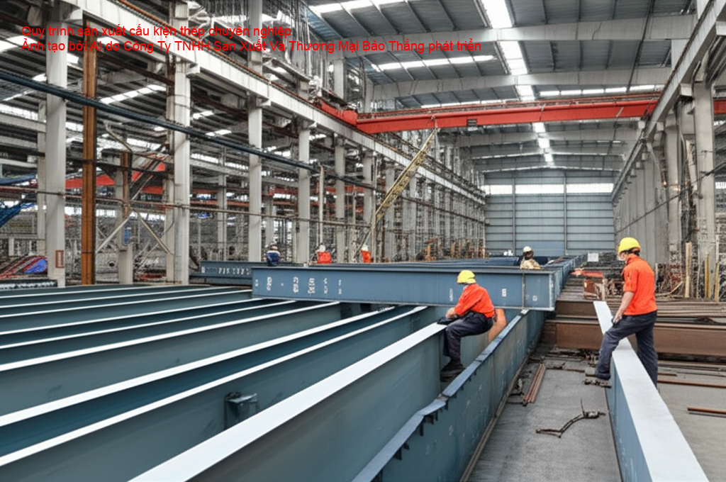 Sản xuất cấu kiện thép cho nhà cao tầng hiện đại