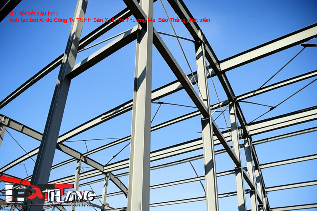 Kết cấu thép vững chắc của Nhà thi đấu Tri Tôn