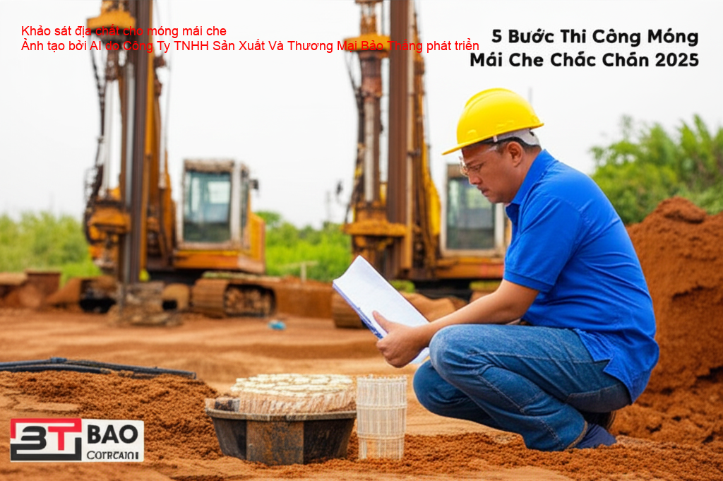 Khảo sát địa chất công trình mái che