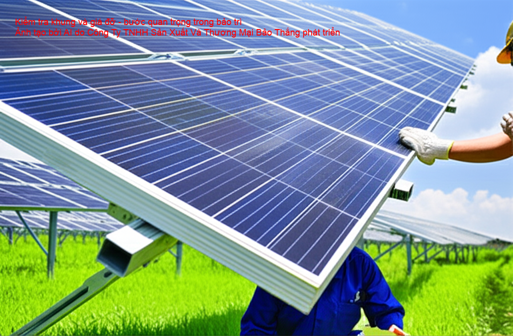 Kiểm tra định kỳ khung và giá đỡ solar farm