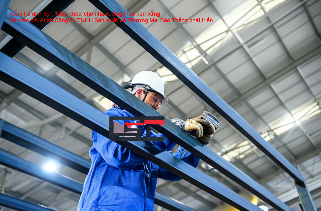 Kiểm tra định kỳ nhà xưởng thép giúp phát hiện sớm các vấn đề tiềm ẩn