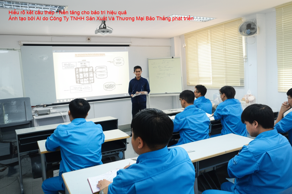 Đảm bảo đội ngũ bảo trì có kiến thức chuyên môn về kết cấu thép