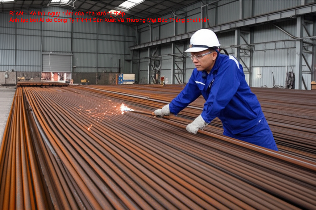 Xử lý rỉ sét kịp thời để bảo vệ kết cấu thép