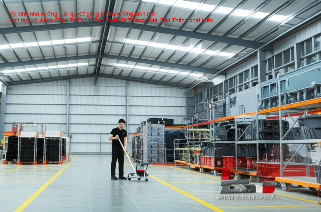 Vệ sinh nhà xưởng thường xuyên để đảm bảo tuổi thọ kết cấu