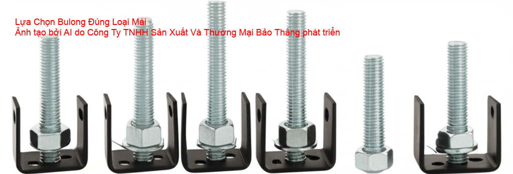 Chọn bulong phù hợp với từng loại mái nhà khác nhau.