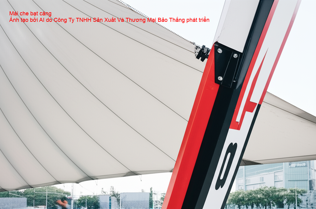 Mái che bạt căng độc đáo, tạo điểm nhấn kiến trúc