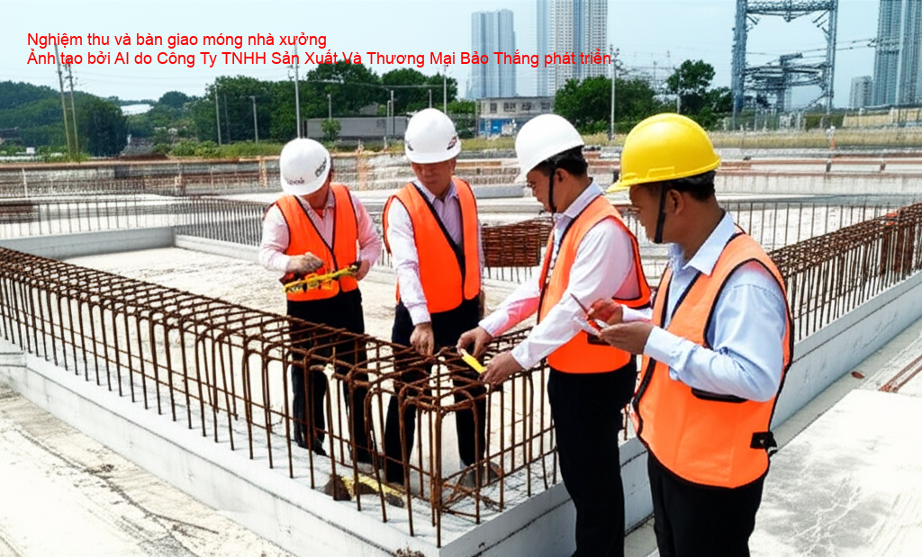 Nghiệm thu móng nhà xưởng 2025
