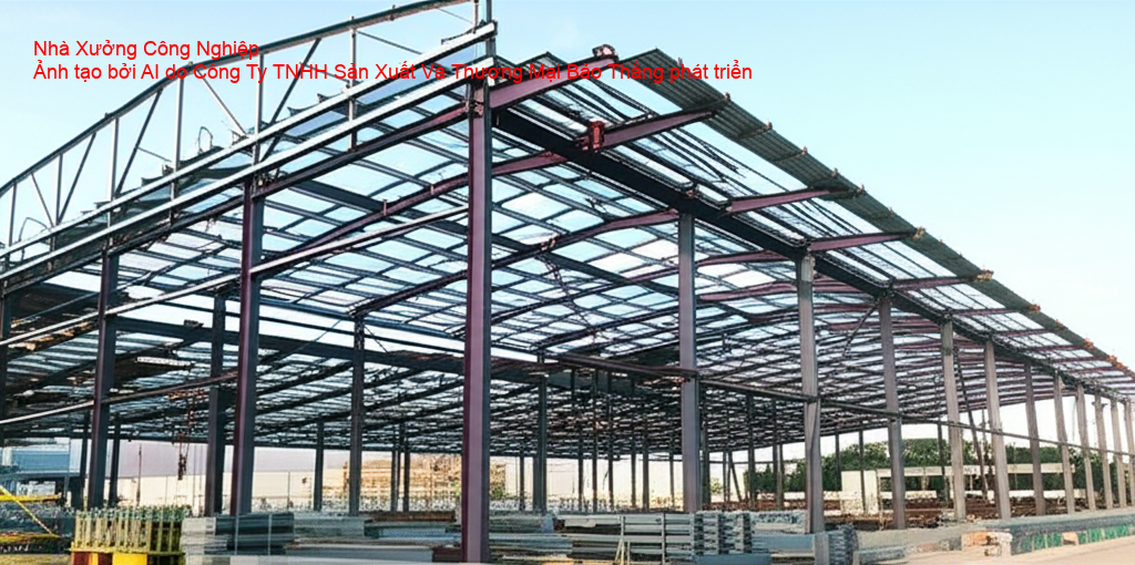 Ứng dụng vật liệu thép giàn không gian trong xây dựng nhà xưởng công nghiệp