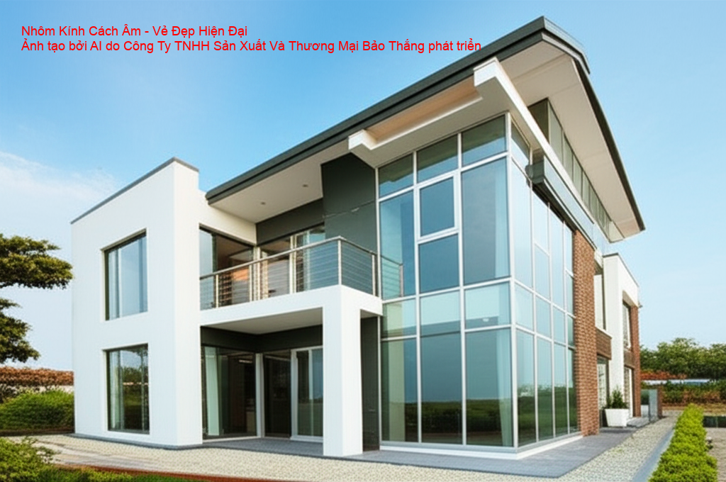 Nhôm kính cách âm tăng tính thẩm mỹ cho ngôi nhà
