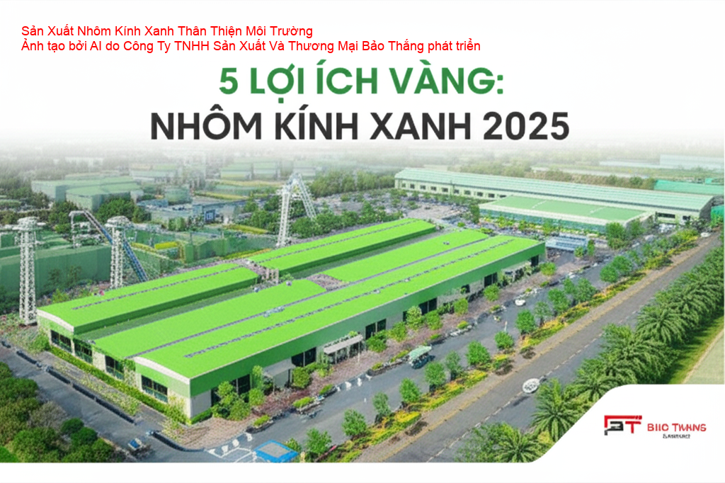 Nhà máy sản xuất nhôm kính xanh thân thiện môi trường