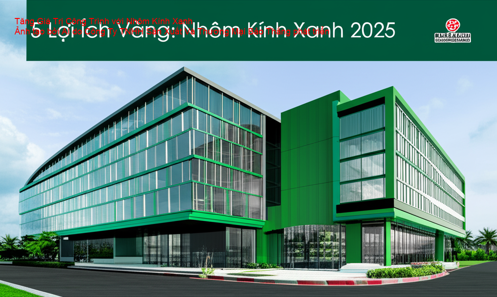 Thiết kế nhôm kính xanh tăng giá trị công trình