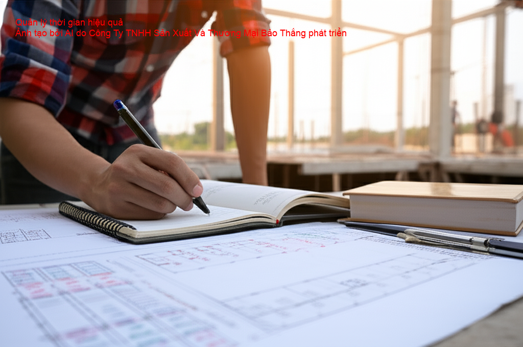Kỹ sư đang lên kế hoạch công việc với lịch biểu.