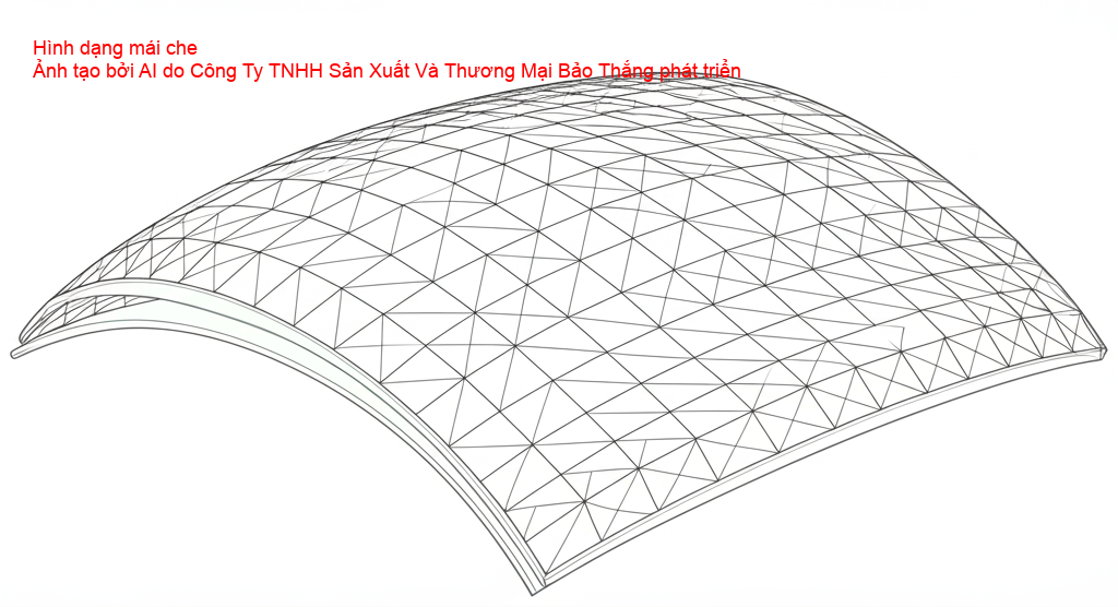 Thiết kế mái che khí động học