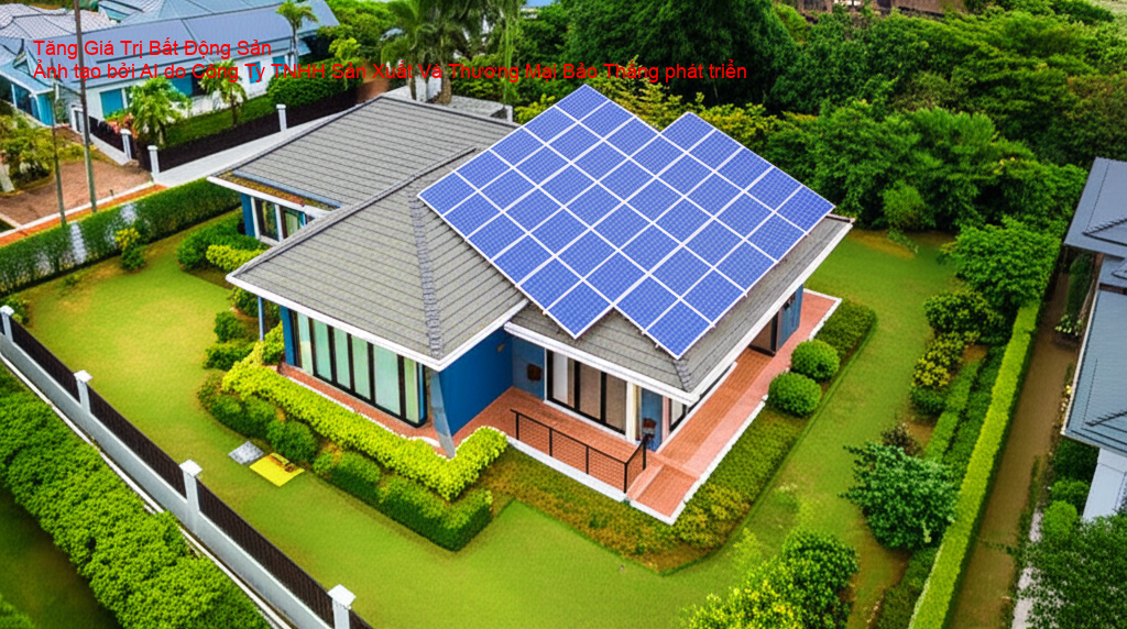 Tăng giá trị bất động sản nhờ solar gia đình