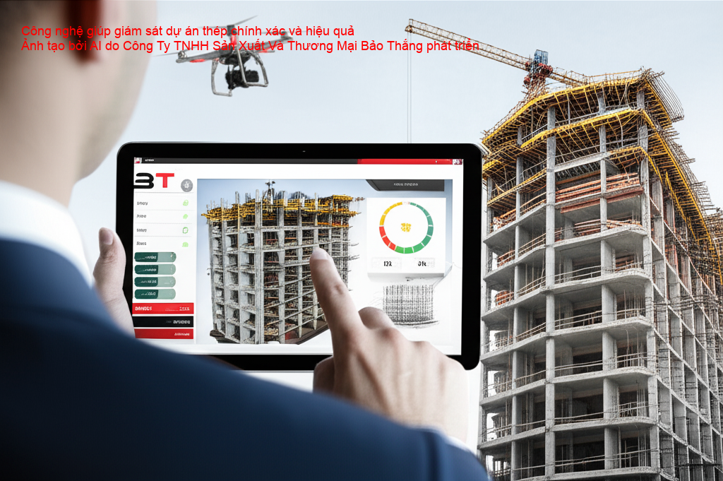 Sử dụng công nghệ hỗ trợ giám sát dự án cao tầng thép