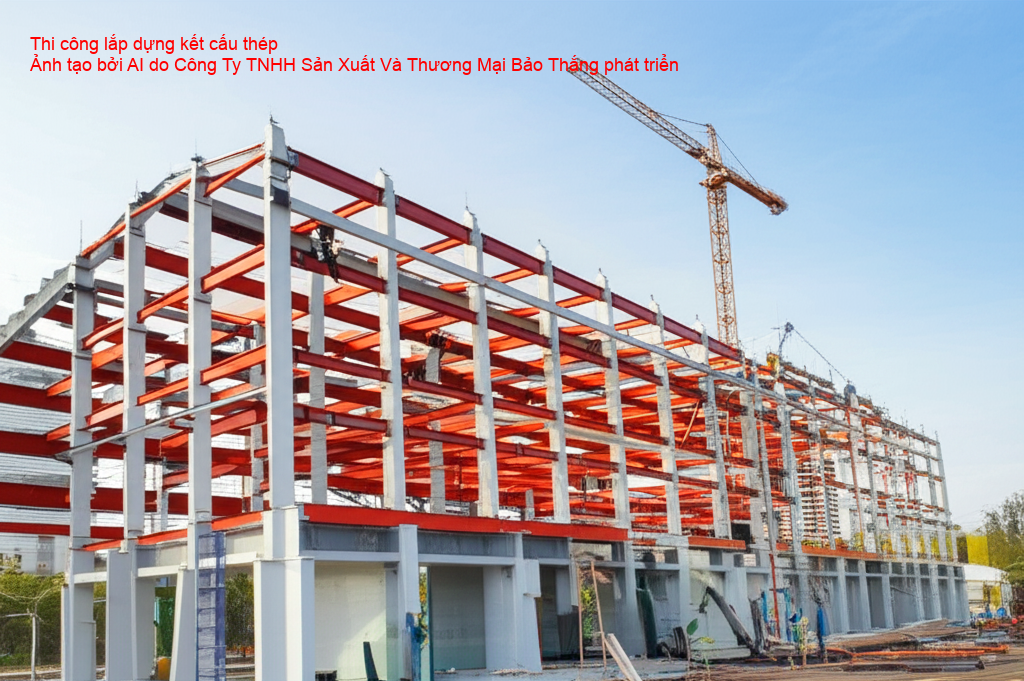 Thi công lắp dựng kết cấu thép chuyên nghiệp