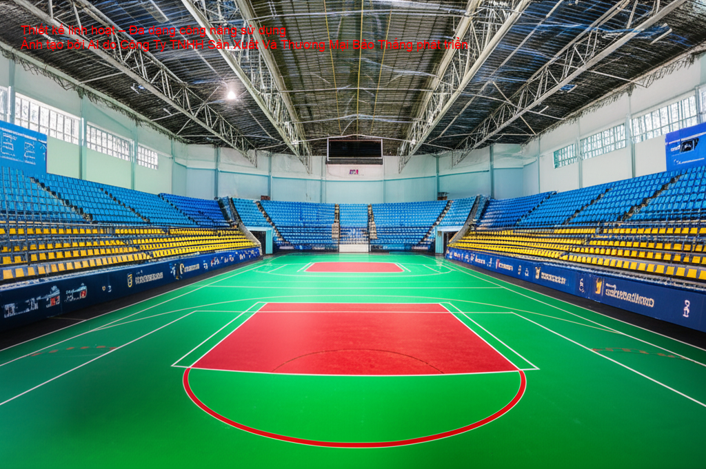 Thiết kế linh hoạt của Nhà thi đấu Phù Yên