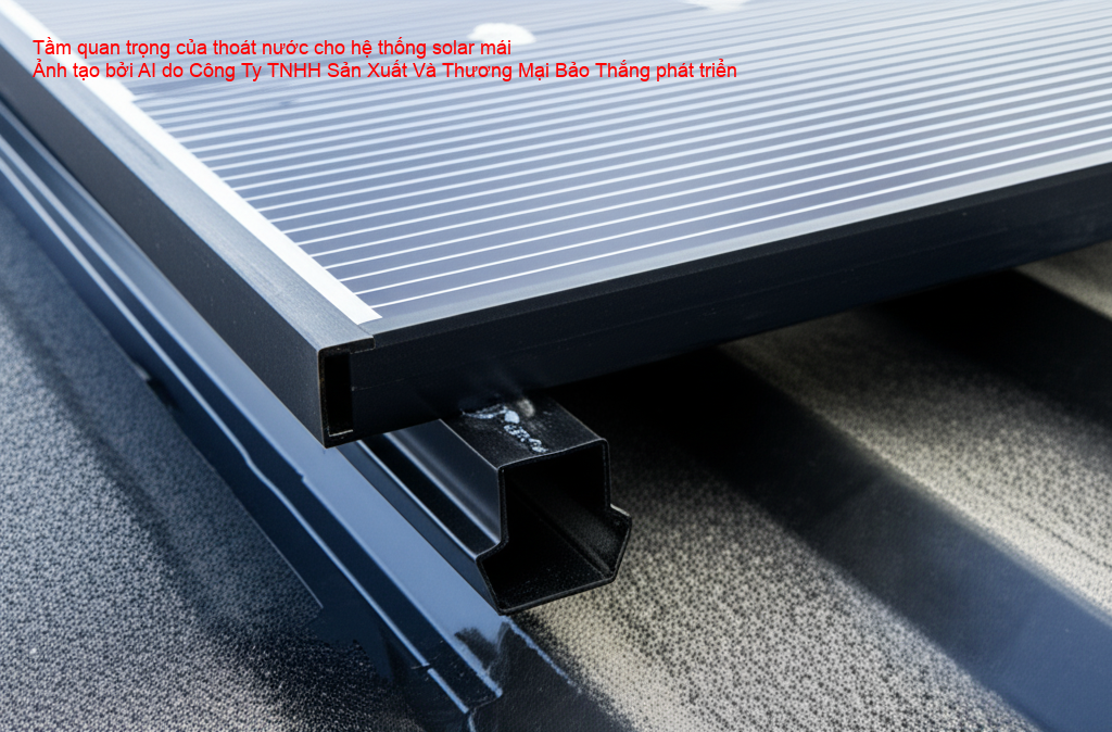 Hệ thống thoát nước cho mái solar giúp bảo vệ kết cấu thép và tăng tuổi thọ hệ thống