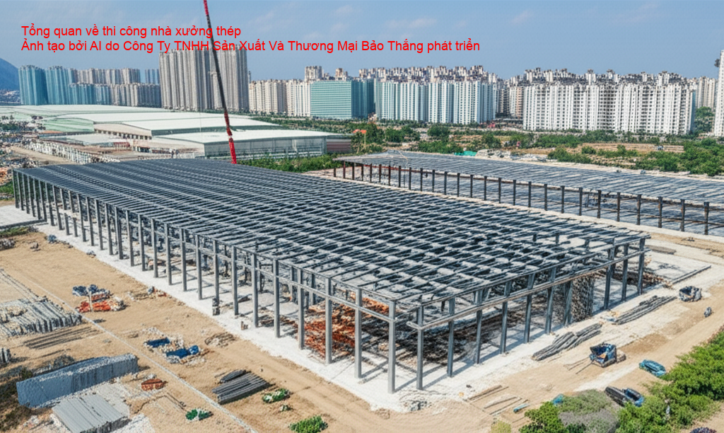 Tổng quan về thi công nhà xưởng thép năm 2025