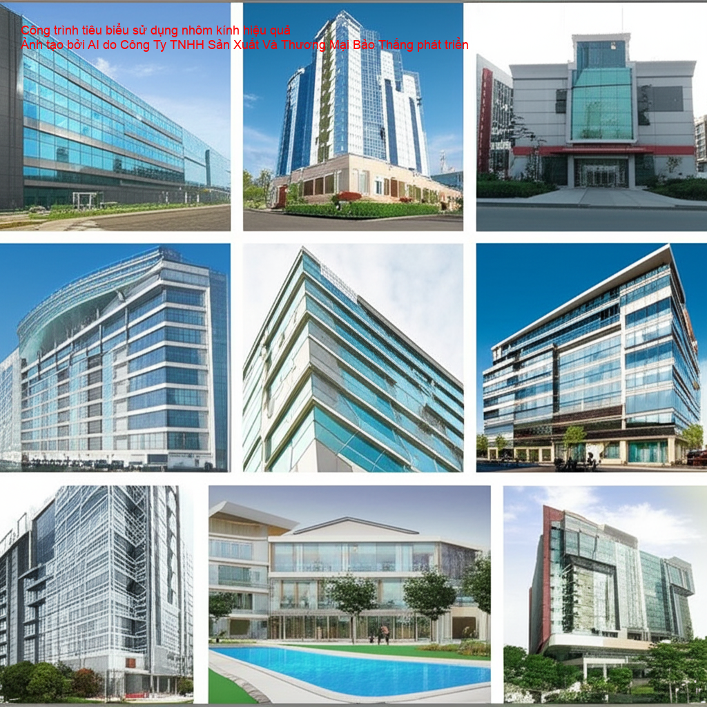 Các công trình tiêu biểu sử dụng nhôm kính hiệu quả