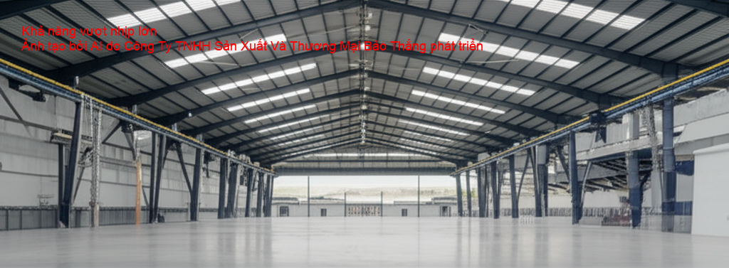 Giàn không gian vượt nhịp lớn tạo không gian rộng rãi
