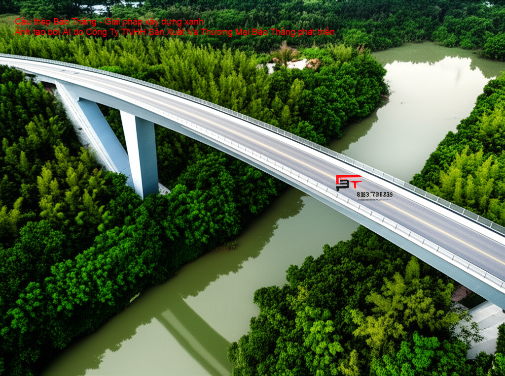 Thân thiện với môi trường cầu thép Bảo Thắng