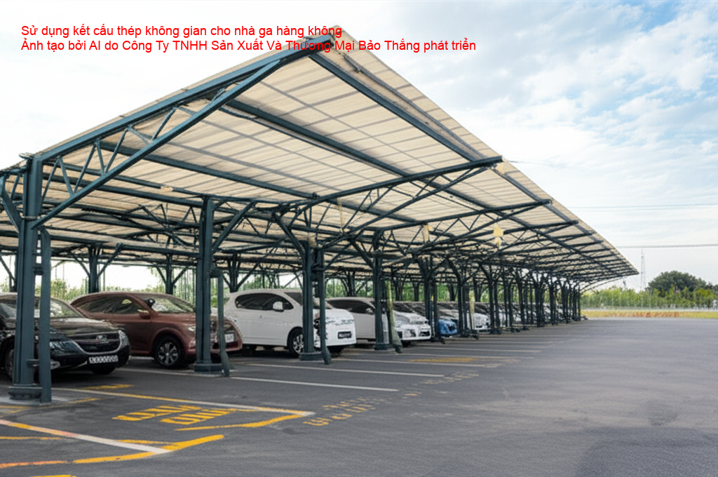 Kết cấu thép không gian trong trung tâm thương mại
