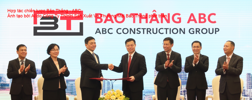 Lễ ký kết hợp đồng giữa Bảo Thắng và Tập đoàn Xây dựng ABC