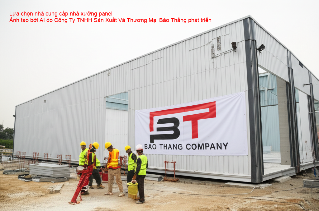 Lựa chọn nhà cung cấp và thi công nhà xưởng panel uy tín