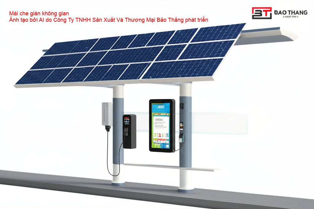Mái che bến xe bus ETFE hiện đại