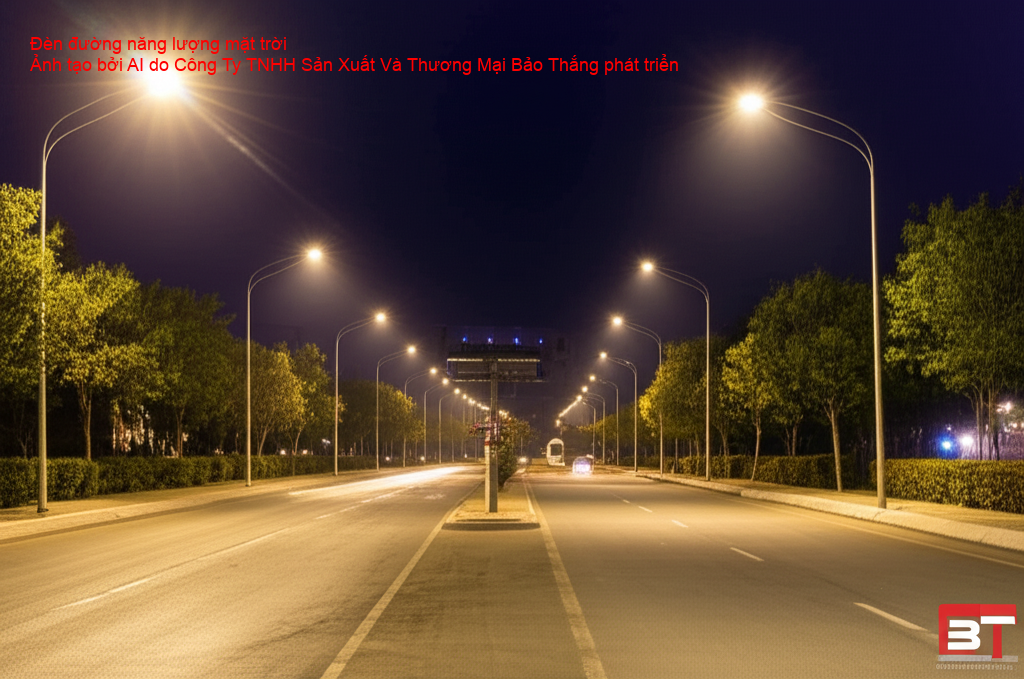 Hệ thống chiếu sáng công cộng sử dụng năng lượng mặt trời