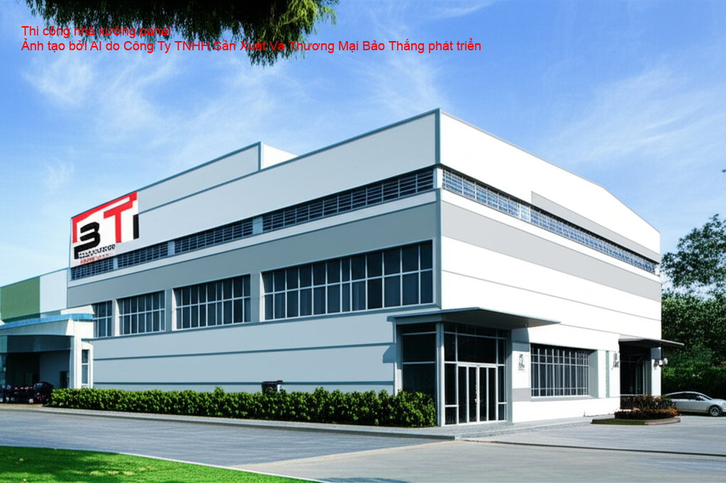 Quá trình thi công nhanh chóng của nhà xưởng panel