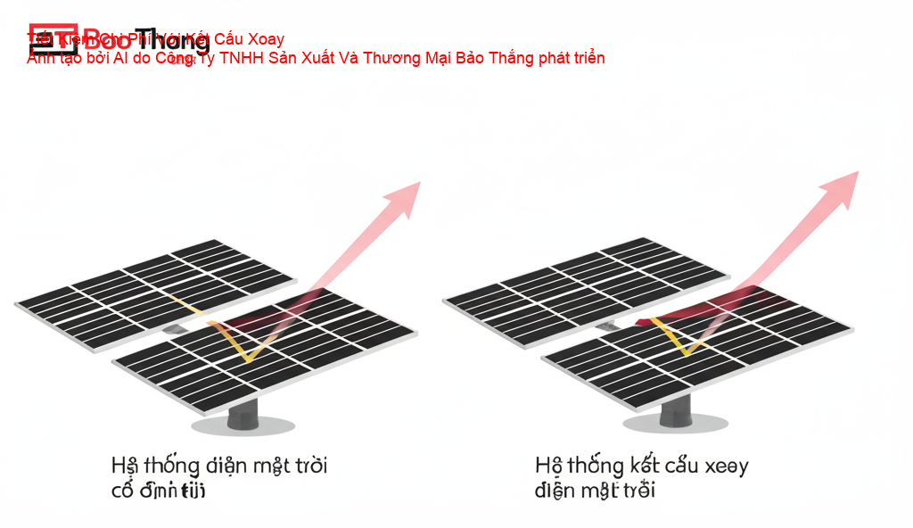Kết cấu xoay điện mặt trời giúp tiết kiệm chi phí đầu tư và vận hành.