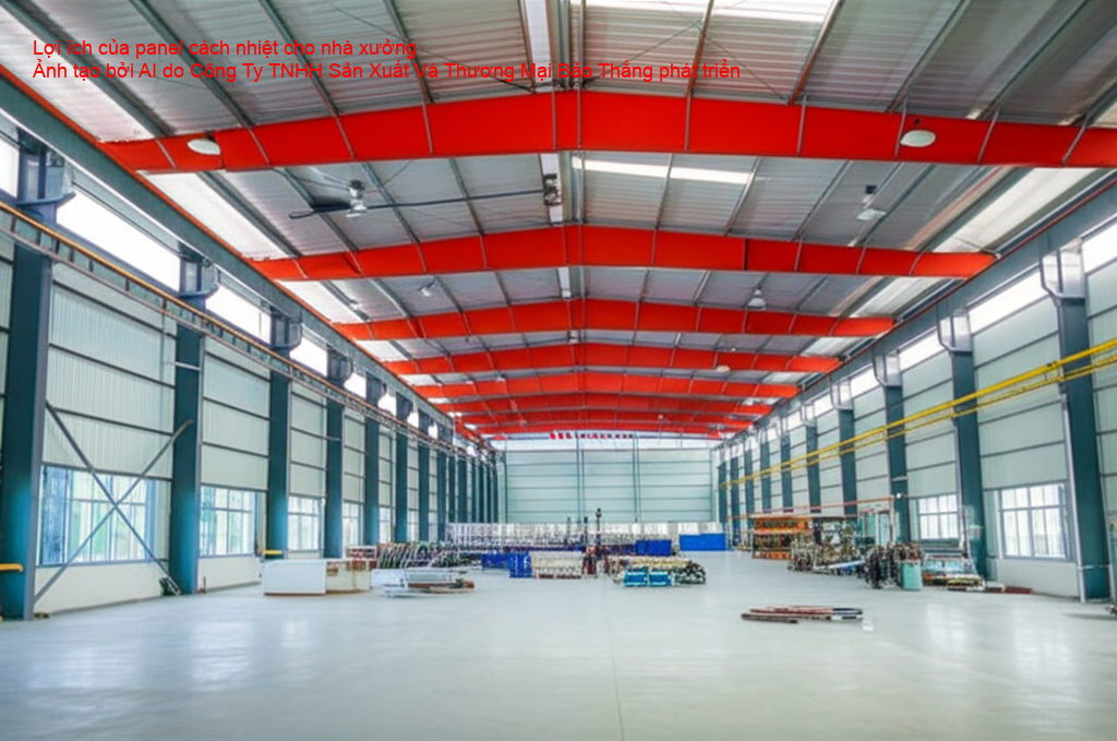 Nhà xưởng công nghiệp sử dụng panel cách nhiệt giúp giảm chi phí năng lượng