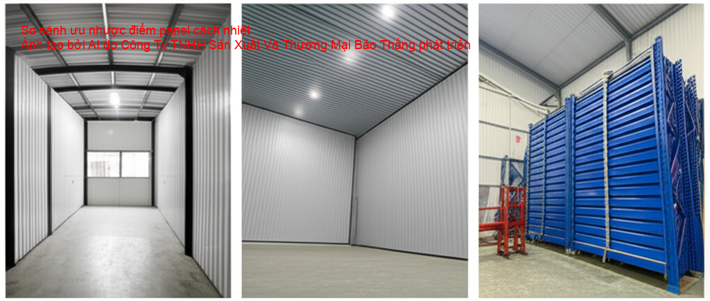 Hình ảnh các loại panel cách nhiệt EPS, PU, PIR, Rockwool, Glasswool, XPS, Tôn Xốp