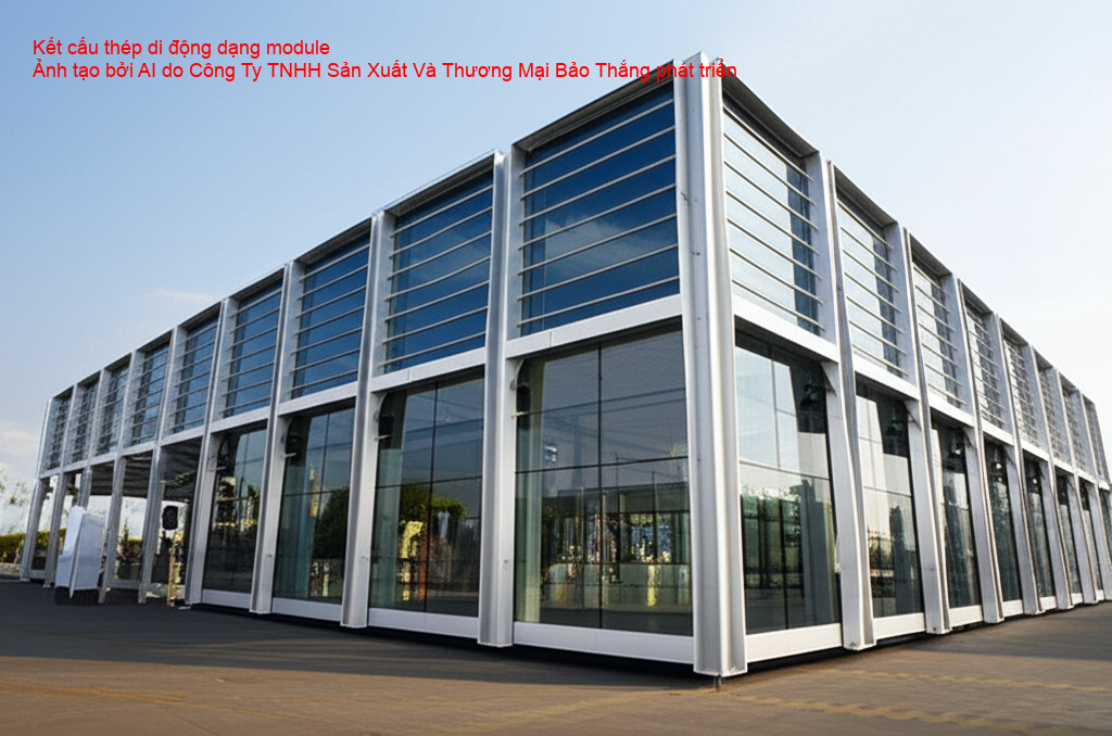 Kết cấu thép di động module lắp ghép nhanh chóng