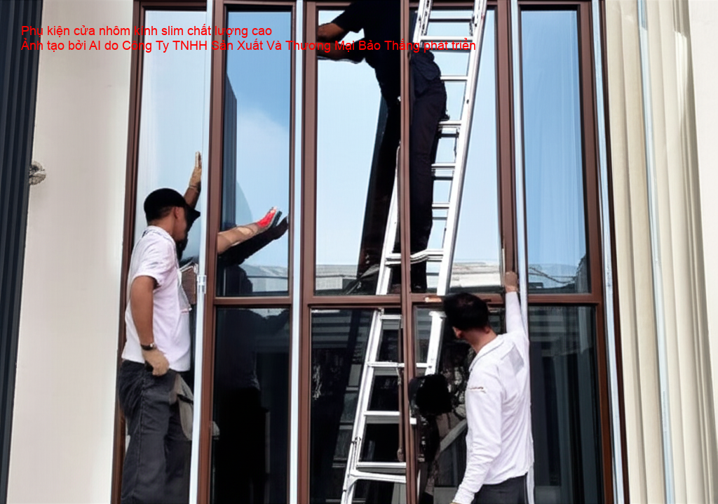 Mẫu cửa đi mở quay nhôm kính slim đẹp và tiện lợi