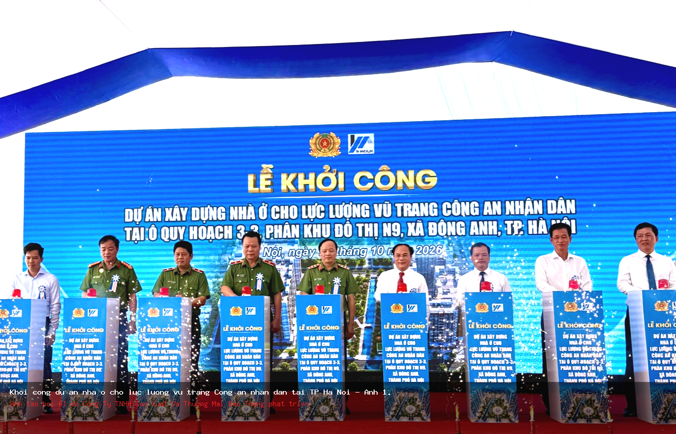 nhà ở lực lượng công an - Khởi công dự án nhà ở cho lực lượng vũ trang Công an nhân dân tại TP Hà Nội - Ảnh 1.
