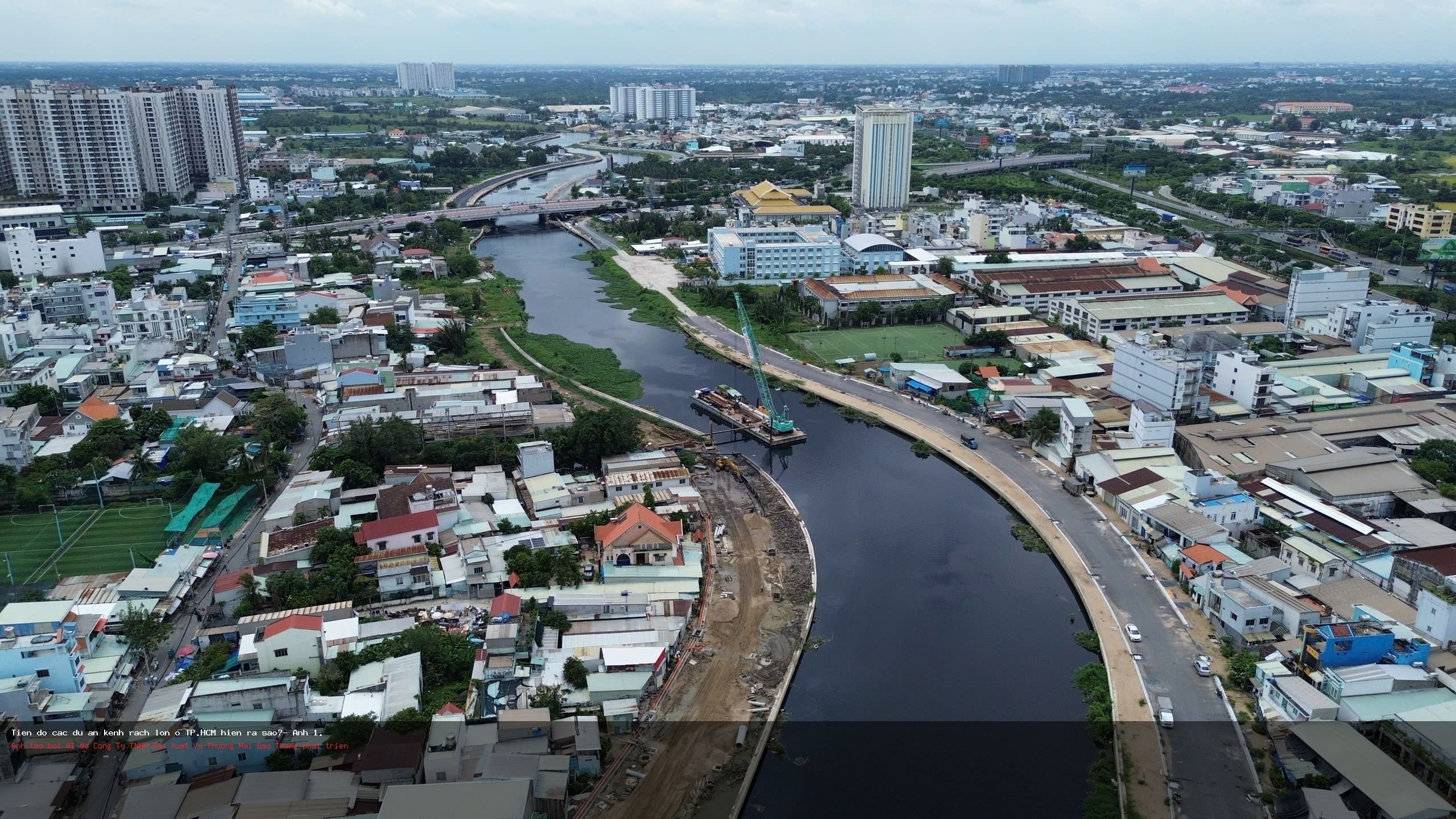 Tiến độ các dự án kênh rạch lớn ở TP.HCM hiện ra sao?- Ảnh 1. kênh Tham Lương - Bến Cát - Tiến độ các dự án kênh rạch lớn ở TP.HCM hiện ra sao?- Ảnh 1.